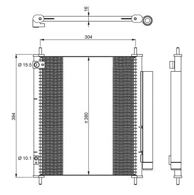 Condenseur / Radiateur de climatisation