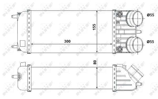 Intercooler radiateur de turbo