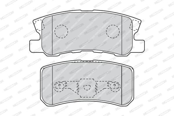 Plaquettes de frein arriere (Jeu de 4)
