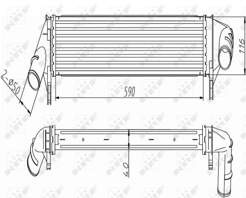 Intercooler radiateur de turbo