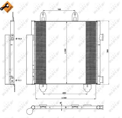 Condenseur / Radiateur de climatisation