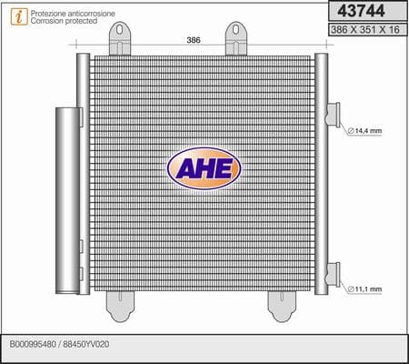 Condenseur / Radiateur de climatisation
