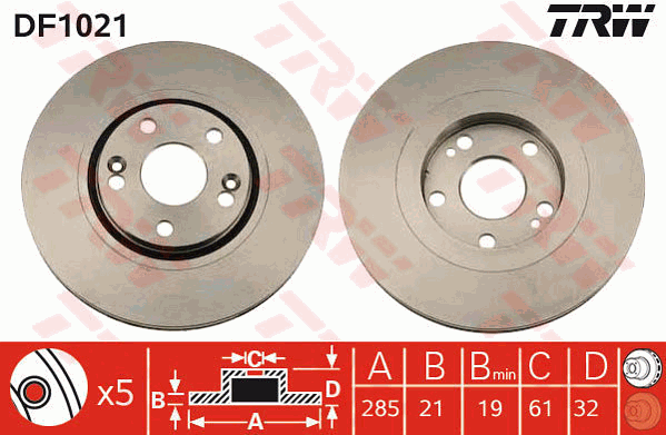Disque de frein avant (Jeu de 2)