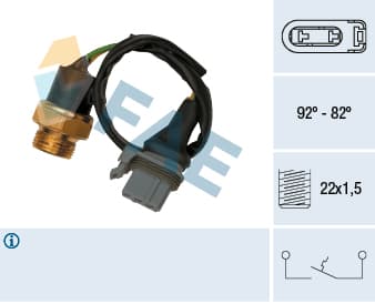 Interrupteur de temperature, ventilateur de radiateur
