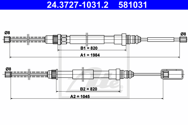 Cable de frein à main