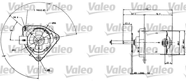 Moteur de ventilateur refroidissement