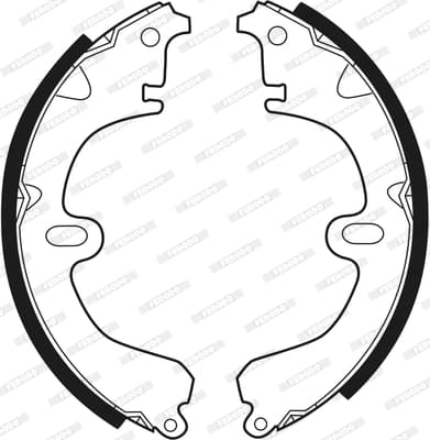 Jeu de mâchoires de frein de frein à main (Jeu de 4)