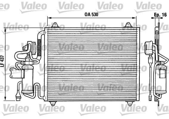 Condenseur / Radiateur de climatisation