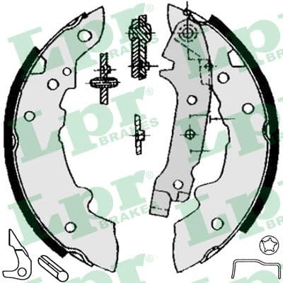 Mâchoires de frein (Jeu de 4)