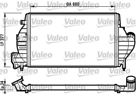 Intercooler radiateur de turbo