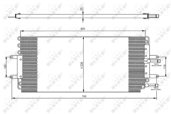 Condenseur / Radiateur de climatisation
