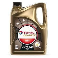 TOTAL HUILE MOTEUR QUARTZ 5000 20W50 4L