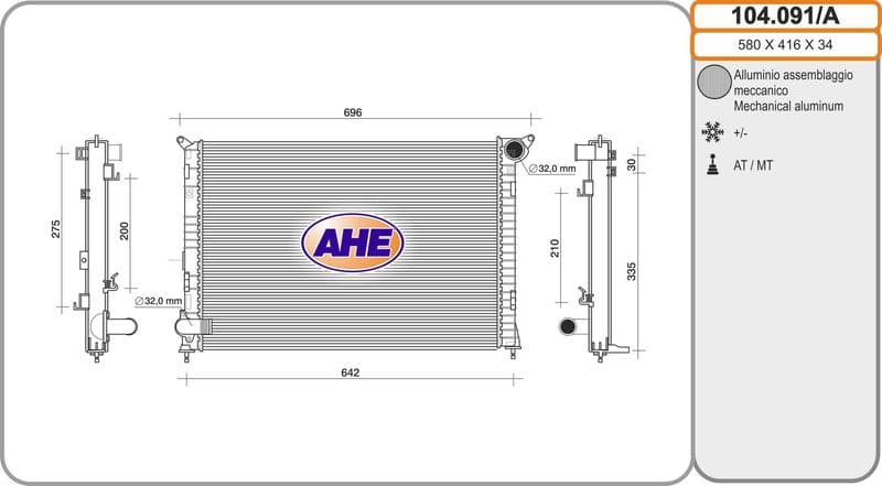 Radiateur, refroidissement du moteur