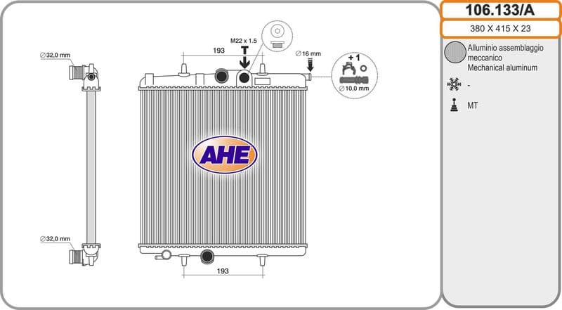 Radiateur, refroidissement du moteur