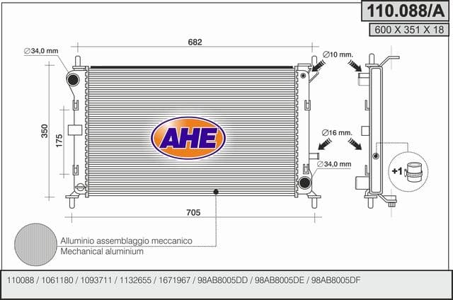 Radiateur, refroidissement du moteur