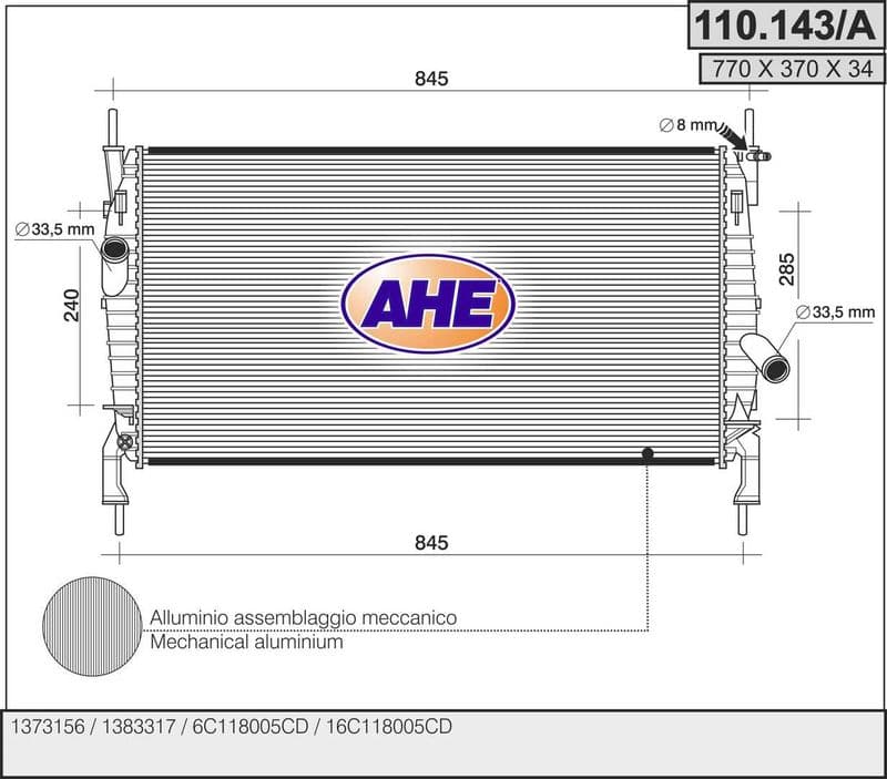 Radiateur, refroidissement du moteur