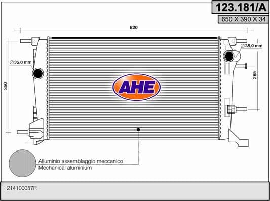Radiateur, refroidissement du moteur