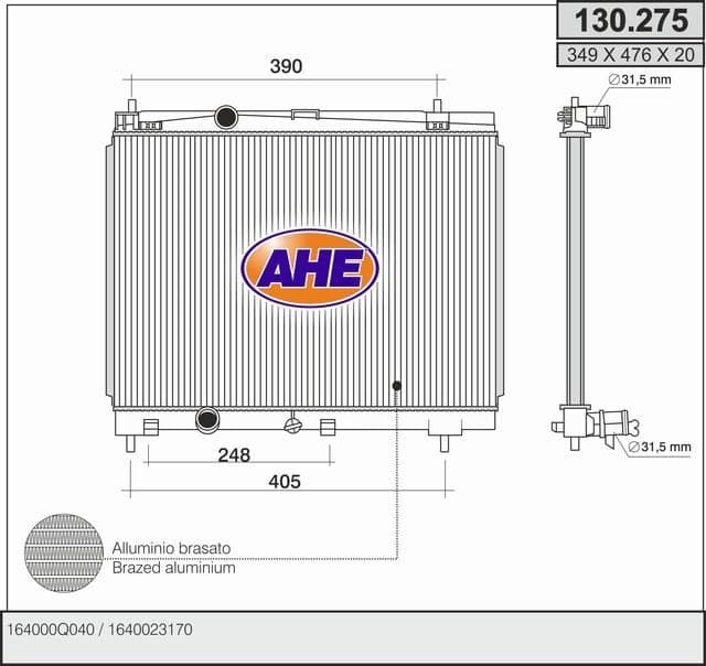Radiateur, refroidissement du moteur