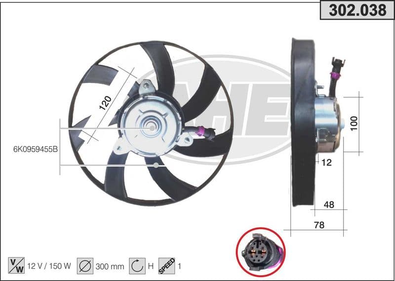 Ventilateur, refroidissement du moteur