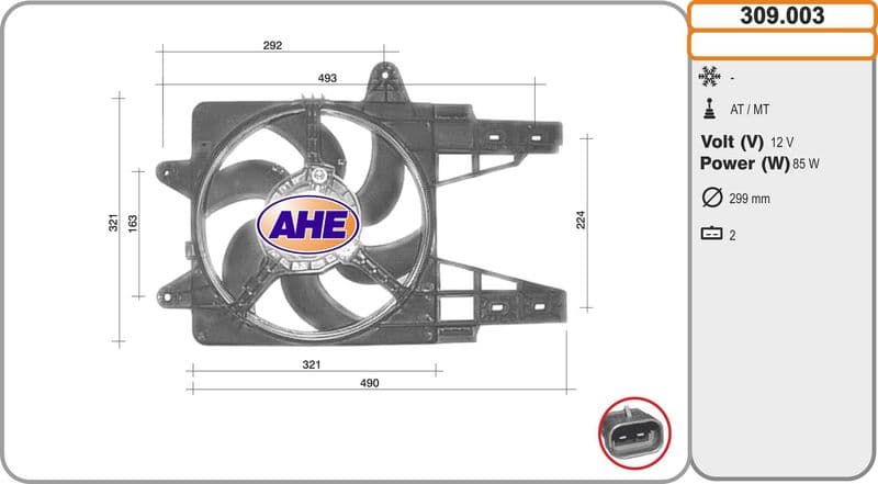 Ventilateur, refroidissement du moteur