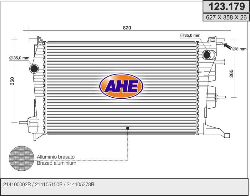 Radiateur, refroidissement du moteur