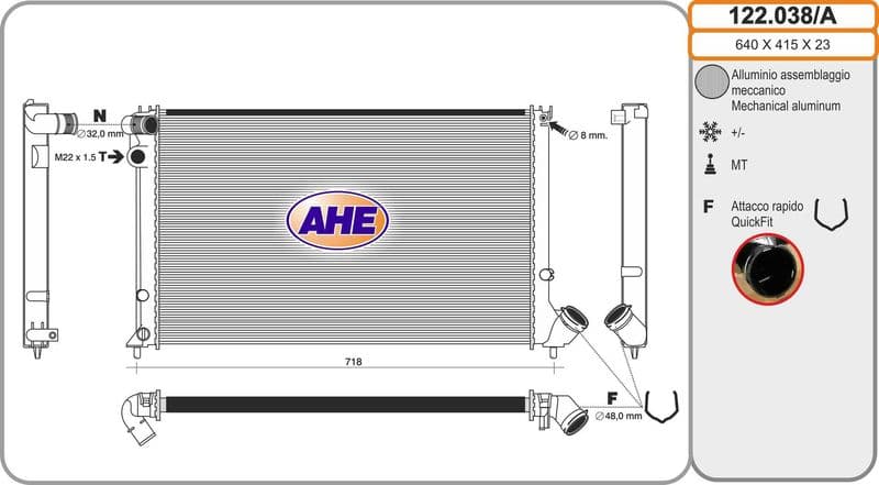 Radiateur, refroidissement du moteur