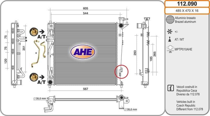 Radiateur, refroidissement du moteur