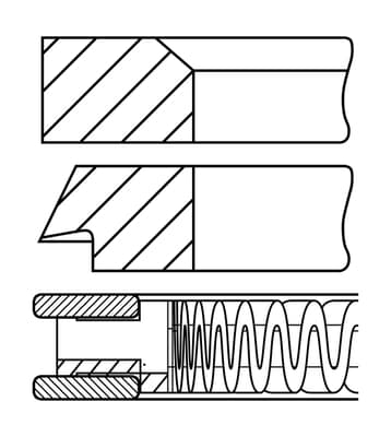 Segments de piston (Origine Renault)