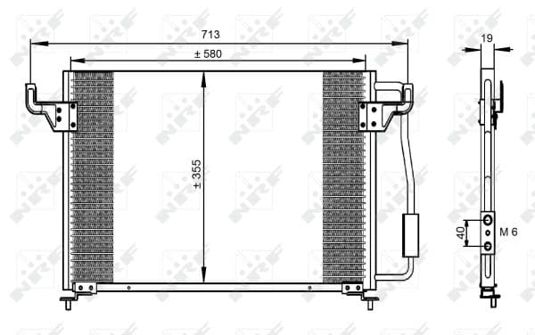 Condenseur / Radiateur de climatisation
