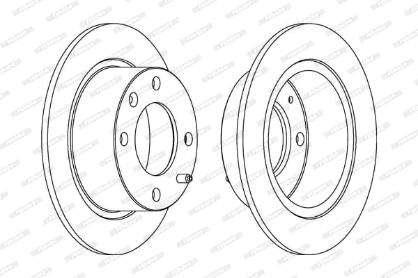 Disque de frein arriere (Jeu de 2)