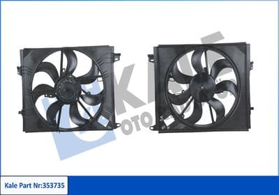 Ventilateur de radiateur et moteur