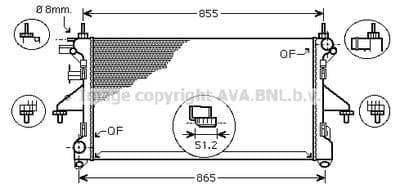 Radiateur, refroidissement du moteur