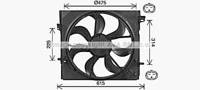 Ventilateur, refroidissement du moteur