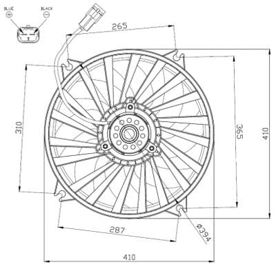 Ventilateur, refroidissement du moteur