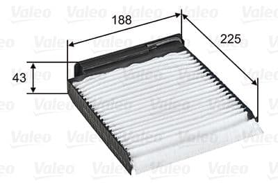 Filtre, air de l'habitacle VALEO ESSENTIAL