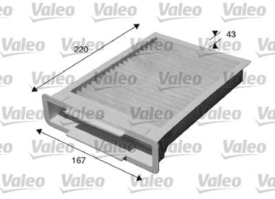 Filtre, air de l'habitacle VALEO ESSENTIAL
