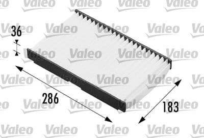 Filtre, air de l'habitacle VALEO ESSENTIAL