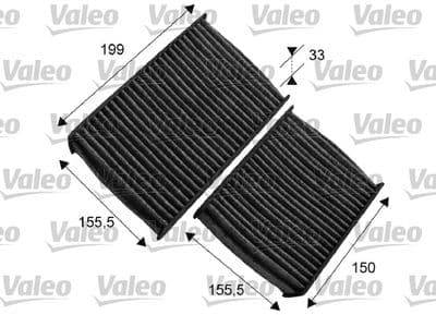 Filtre, air de l'habitacle VALEO PROTECT