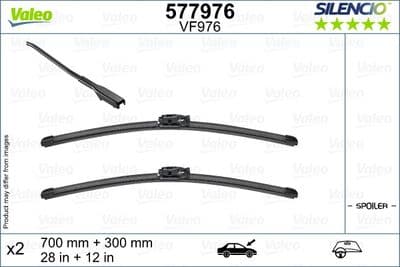 Balai d'essuie-glace SILENCIO FLAT BLADE SET