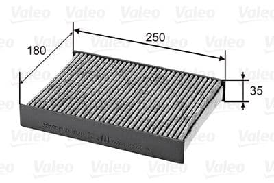 Filtre, air de l'habitacle VALEO PROTECT