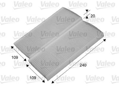 Filtre, air de l'habitacle VALEO ESSENTIAL