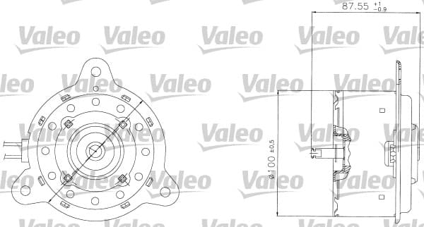 Moteur de ventilateur refroidissement