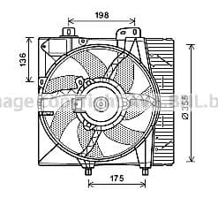 Ventilateur, refroidissement du moteur