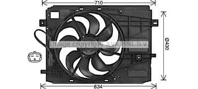 Ventilateur, refroidissement du moteur