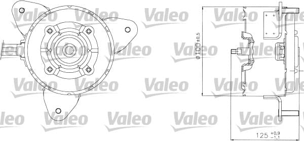 Moteur de ventilateur refroidissement