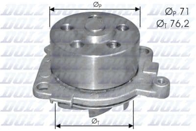Pompe à eau, refroidissement du moteur