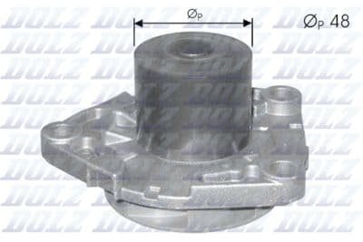 Pompe à eau, refroidissement du moteur