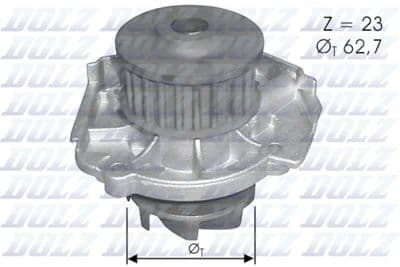 Pompe à eau, refroidissement du moteur