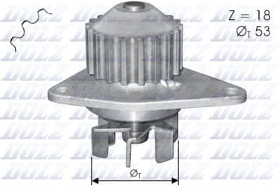 Pompe à eau, refroidissement du moteur