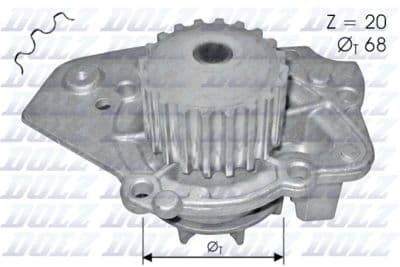 Pompe à eau, refroidissement du moteur